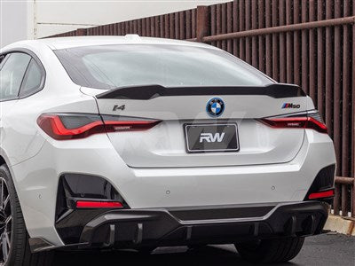 RW Carbon BMW G26 i4 Performance Style Carbon Fiber Trunk Spoiler bmwg2609