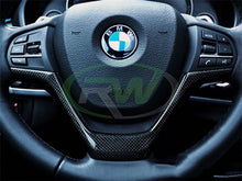 Load image into Gallery viewer, RW Carbon BMW F15 X5/F16 X6 CF Steering Wheel Trim bmwf15001