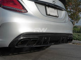 RW Carbon Mercedes W205 C63/C63S Sedan 19+ CF Diffuser mercw20543