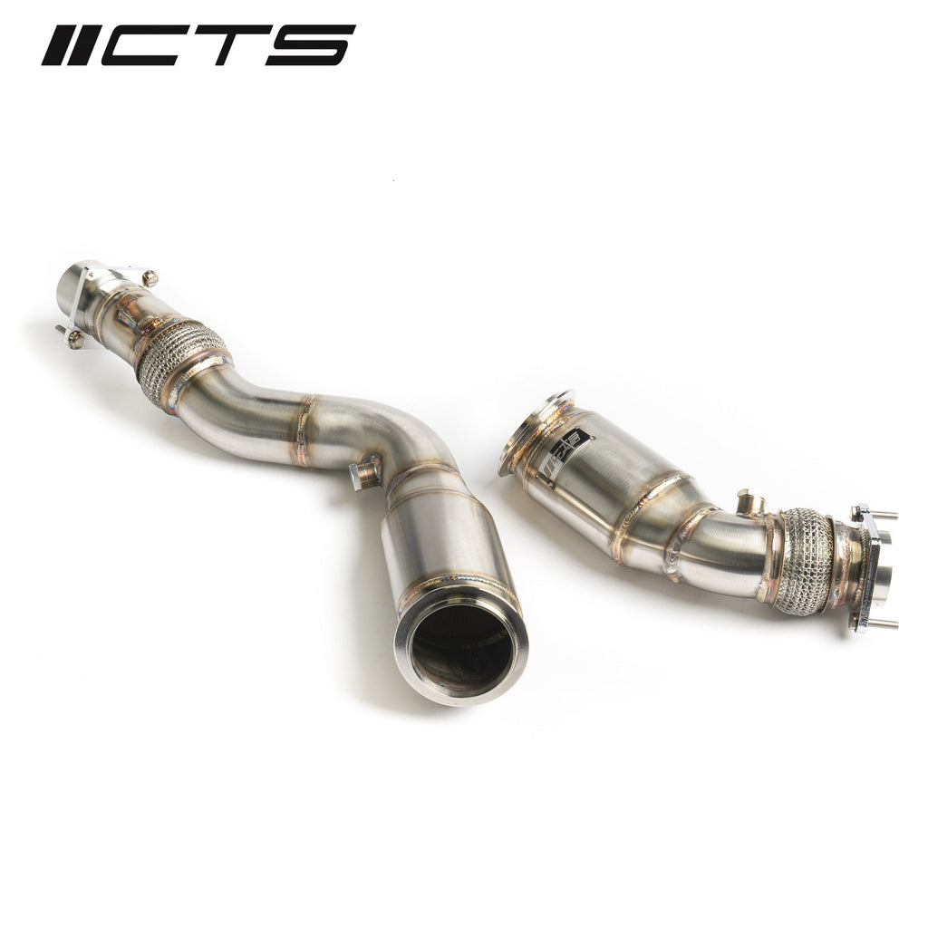 CTS TURBO 3″ STAINLESS STEEL HIGH-FLOW CATS BMW S55 F80 F82 F87 M3/M4/M2 COMPETITION CTS-EXH-DP-0025-CAT