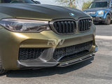 RW carbon BMW F90 M5 Carbon Fiber Center Lip Spoiler bmwf9020