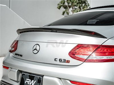 RW Carbon Mercedes W205 Coupe ED1 V2 Style CF Trunk Spoiler mercw20539