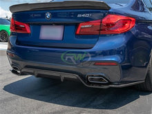 Load image into Gallery viewer, RW Carbon BMW G30 3D Style Carbon Fiber Rear Diffuser bmwg30017