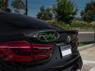 RW Carbon BMW F16 X6 F86 X6M Carbon Fiber Trunk Spoiler bmwf16001