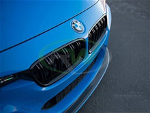 Load image into Gallery viewer, RW Carbon BMW F30 F31 Double Slat Gloss Black Grilles bmwf30028