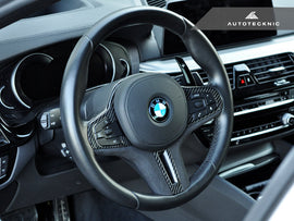 AUTOTECKNIC CARBON ALCANTARA STEERING WHEEL TRIM - G30 5-SERIES | G32 6-SERIES GT