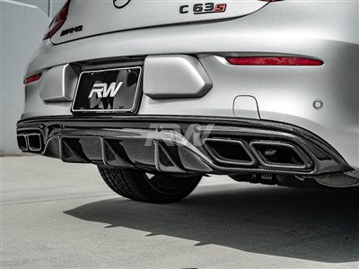 RW Carbon Mercedes W205 C63/C63S Coupe CF Diffuser mercw20523