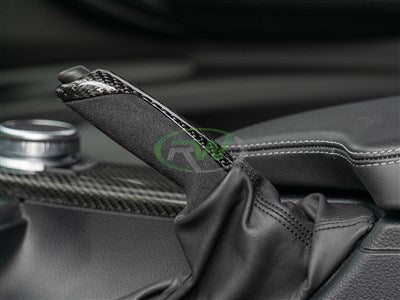 RW Carbon BMW Carbon Fiber Alcantara E-Brake Handle  CFebrake2