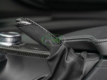 Load image into Gallery viewer, RW Carbon BMW Carbon Fiber Alcantara E-Brake Handle  CFebrake2