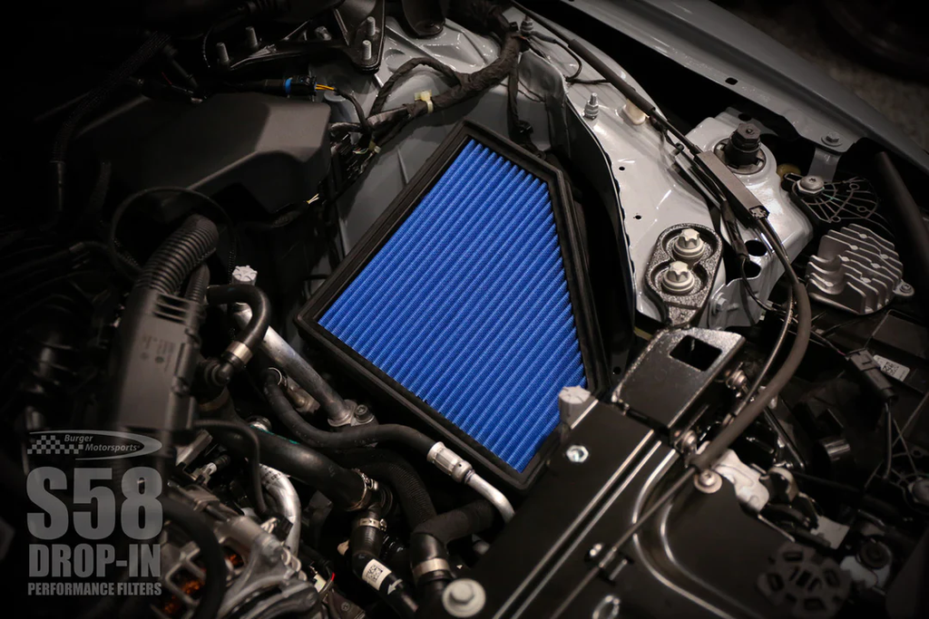BMS Drop-In Performance Air Filters for S58 BMW G80 M3, G82 G83 M4, & 2023+ G87 M2