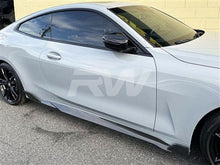 Load image into Gallery viewer, RW Carbon BMW G22 G23 SQ Carbon Fiber Side Skirt Extensions bmwg22016