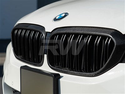 RW Carbon BMW G30 Dual Slat Carbon Fiber Grilles bmwg30021