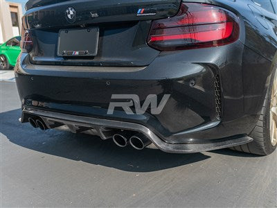 RW Carbon BMW F87 M2 3D Style Carbon Fiber Diffuser bmwf8726