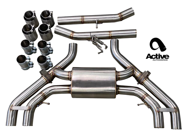 Active Autowerke X3M and X4M Valved Rear Axle-back Exhaust 11-103