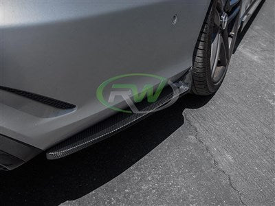 RW Carbon Mercedes W212 E63 14+ CF Rear Bumper Splitters mercw21221