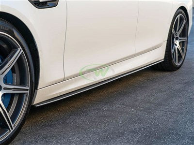 RW Carbon BMW F10 F11 CF Performance Style Side Skirt Extensions bmwf10060