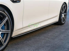 Load image into Gallery viewer, RW Carbon BMW F10 F11 CF Performance Style Side Skirt Extensions bmwf10060