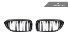 Load image into Gallery viewer, AUTOTECKNIC DUAL-SLATS CARBON FIBER FRONT GRILLE SET - G30 5-SERIES ATK-BM-0250-DS-CF