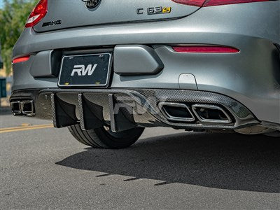 RW Carbon Mercedes W205 C63/C63S Coupe DTM CF Rear Diffuser mercw20526