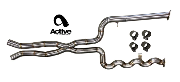 Active Autowerke G80/G82 equal length midpipe w x-pipe 11-114