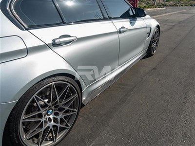 RW Carbon BMW F80 M3 GTX Carbon Fiber Side Skirt Extensions bmwf80002