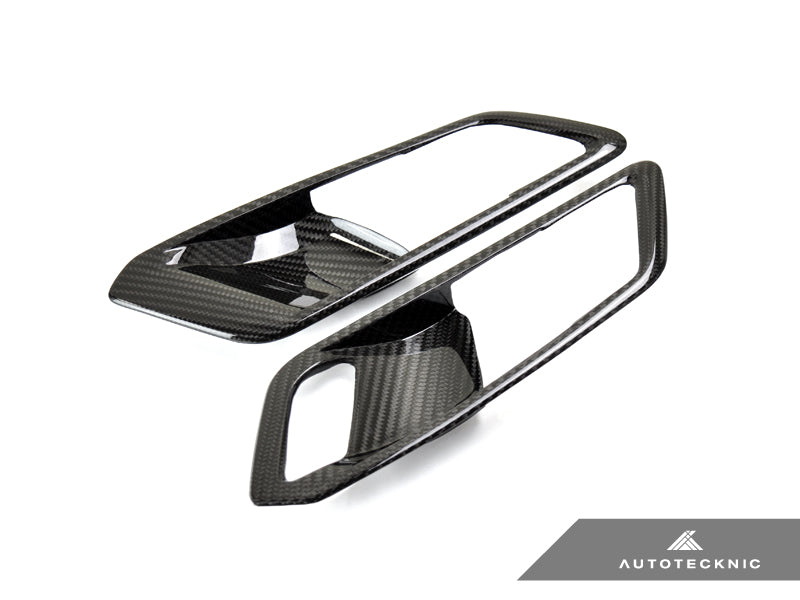 AUTOTECKNIC DRY CARBON INTERIOR DOOR HANDLE TRIM SET - G80 M3 ATK-BM-0357-G80