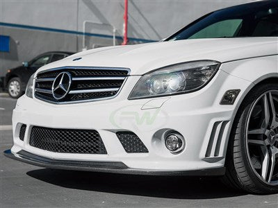 RW Carbon Mercedes W204 C63 AMG Arkym Style CF Front Lip mercw20437