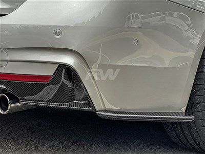 RW Carbon BMW F32 F33 Carbon Fiber Rear Bumper Splitters bmwf32043