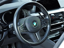 Load image into Gallery viewer, RW Carbon BMW Carbon Fiber Alcantara Steering Wheel Trim Pre LCI bmwg05006