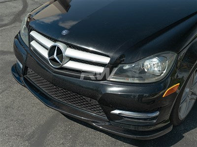 RW Carbon Mercedes W204 C Class Carbon Fiber Front Lip mercw20406