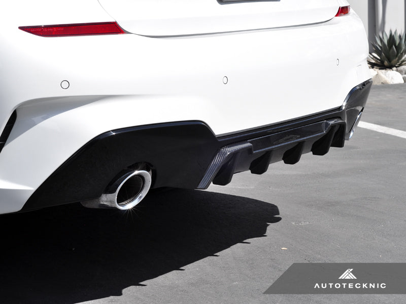 AUTOTECKNIC DRY CARBON EXTENDED-FIN COMPETITION REAR DIFFUSER - G20 3-SERIES ATK-BM-0353