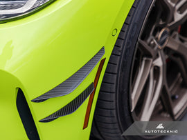AUTOTECKNIC FRONT BUMPER DRY CARBON CANARD SET - G80 M3 | G82 M4 ATK-BM-0413