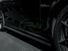 Load image into Gallery viewer, RW Carbon Mercedes W204 C63 Carbon Fiber Side Skirt Extensions mecw20439