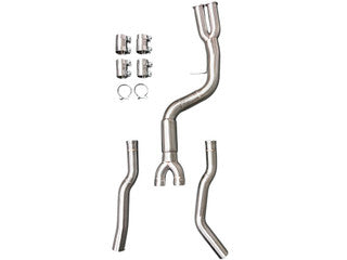MAD BMW F87 M2C S55 Single Midpipe Resonated W/ Brace