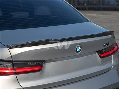 RW Carbon BMW G20 G80 CS Style Carbon Fiber Trunk Spoiler bmwg20001