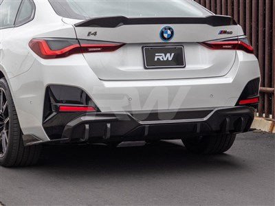 RW Carbon BMW i4 Dry Carbon Fiber SQ Rear Diffuser bmwi4001