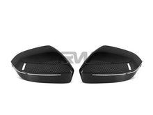 Load image into Gallery viewer, RW Carbon BMW G60 G70 Carbon Fiber Mirror Cap Replacements bmwg6002