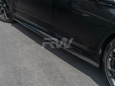 RW Carbon BMW G30 F90 3D Style CF Side Skirt Extensions bmwf9023