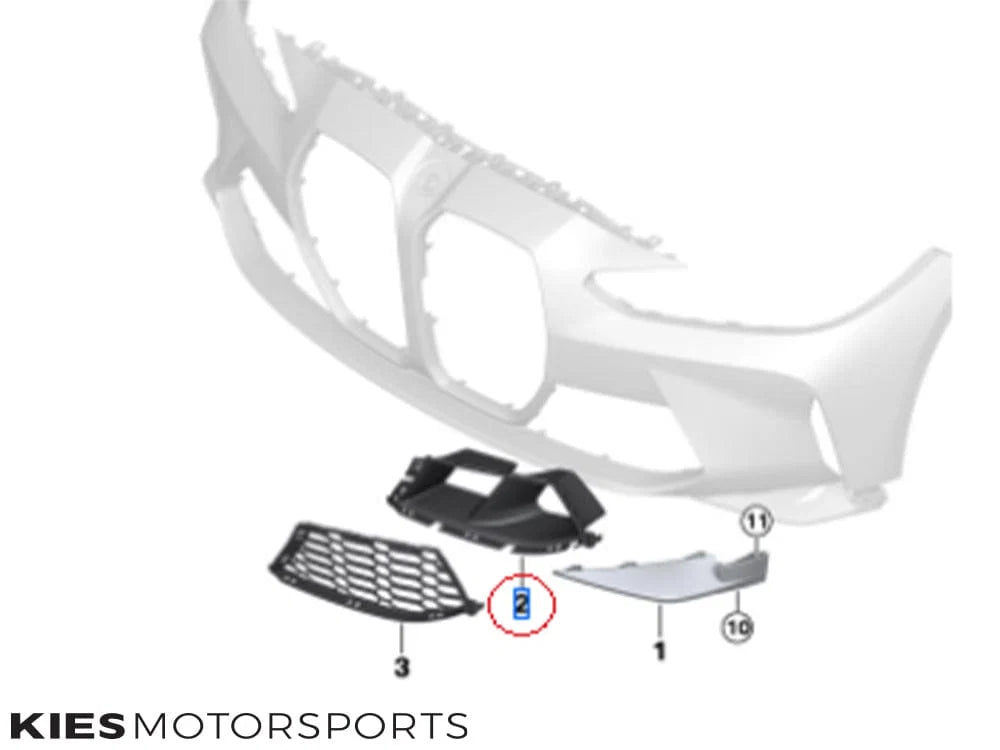 Genuine BMW M3 (G80) / M4 (G82) M Carbon Fiber Air Inlet Frame