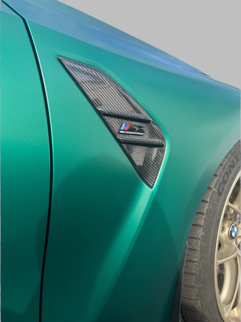 2020-2025 BMW M3 (G80) M4 (G82) Dry Carbon Fiber Modern Performance Style Vent Cover