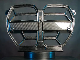 2020-2025 BMW M3 (G80) / M4 (G82 / G83) CSL Inspired Dry Carbon Full Replacement Kidney Grille