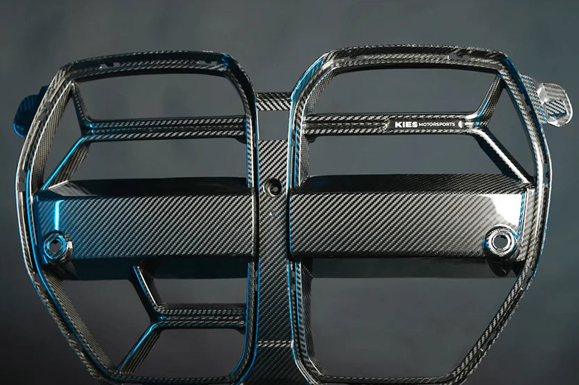 2020-2025 BMW M3 (G80) / M4 (G82 / G83) CSL Inspired Dry Carbon Full Replacement Kidney Grille