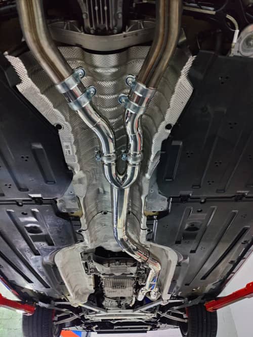 MAD BMW G8x M3 M4 S58 Single Midpipe (Brace Included) MAD-048