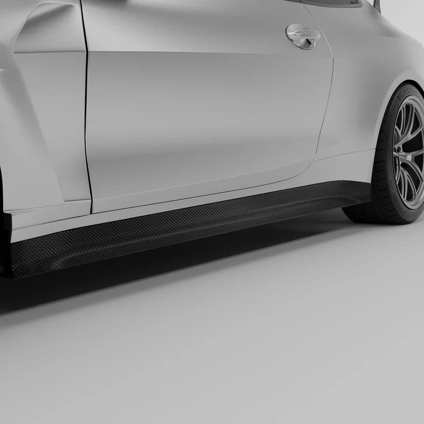 Revozport Carbon Fiber Side Skirts for BMW G82 G83 M4 2021-2024