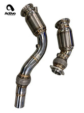 Load image into Gallery viewer, Active Autowerke F8X BMW S55 M2C M3 M4 Downpipes with AFlow Cats
