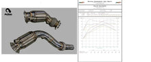 Load image into Gallery viewer, Active Autowerke F8X BMW S55 M2C M3 M4 Downpipes with AFlow Cats