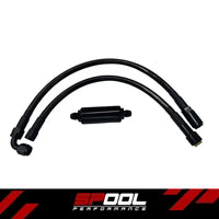 Load image into Gallery viewer, SPOOL PERFORMANCE BMW [N54/N55] E9X/E8X/E6X HIGH PERFORMANCE STAINLESS STEEL 10 MICRON IN-LINE FILTER UNIT SP-BM-10MFIL-1