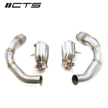 Load image into Gallery viewer, CTS TURBO BMW F90 M5/M5C &amp; BMW F91/92/93/ M8 HIGH-FLOW CATS DOWNPIPE SET CTS-EXH-DP-0042-CAT