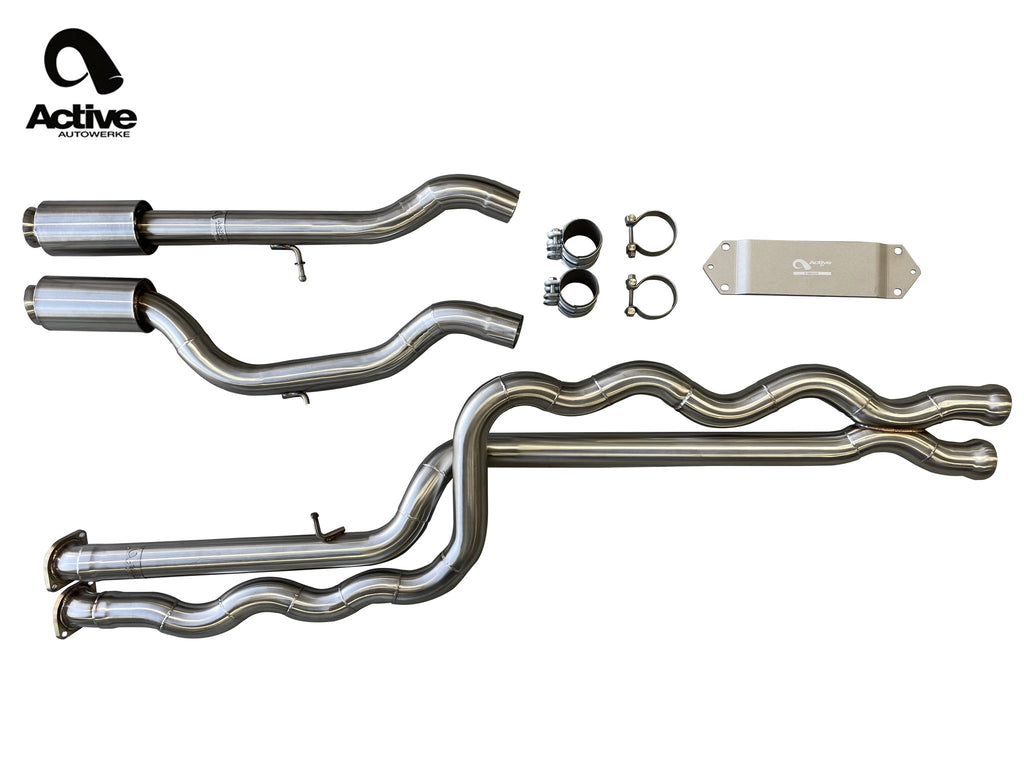 Active Autowerke F8X BMW M3 & M4 EQUAL LENGTH MID PIPE (PATENT PENDING IN US, UK AND EU) INCLUDES ACTIVE F-BRACE