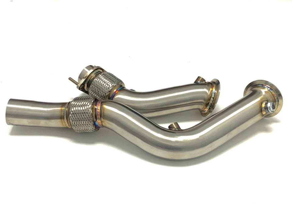 MAD BMW S55 DOWNPIPES M2C M3 M4 W/ FLEX SECTION MAD-1004 MAD-2004